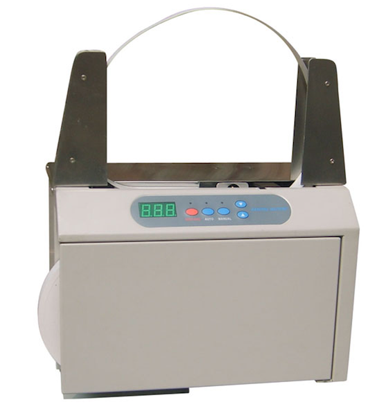 彩盒透明膜带打包束带机-标签捆绑扎把机-火腿肠捆扎机