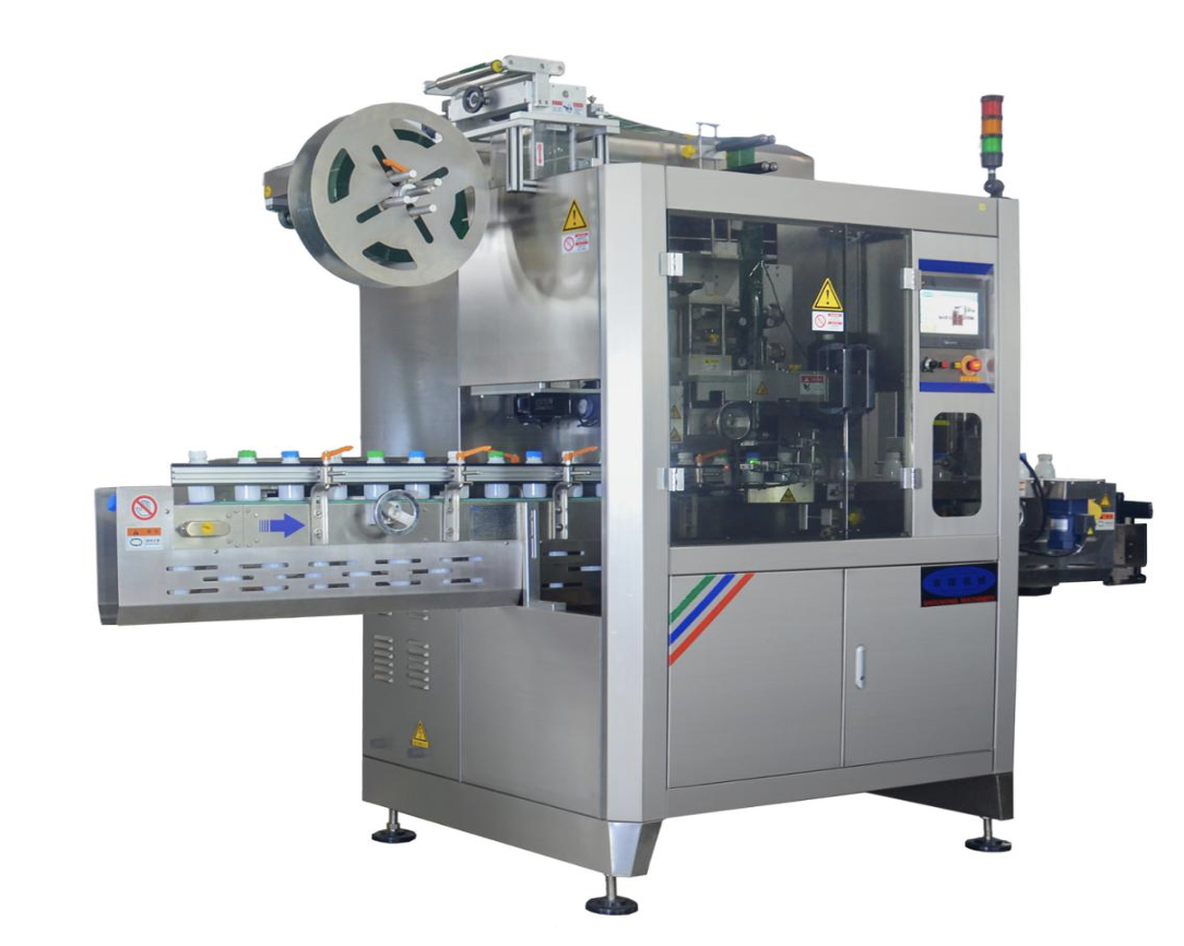 全自动果汁套标机-消毒液套标机-矿泉水瓶套标机维修