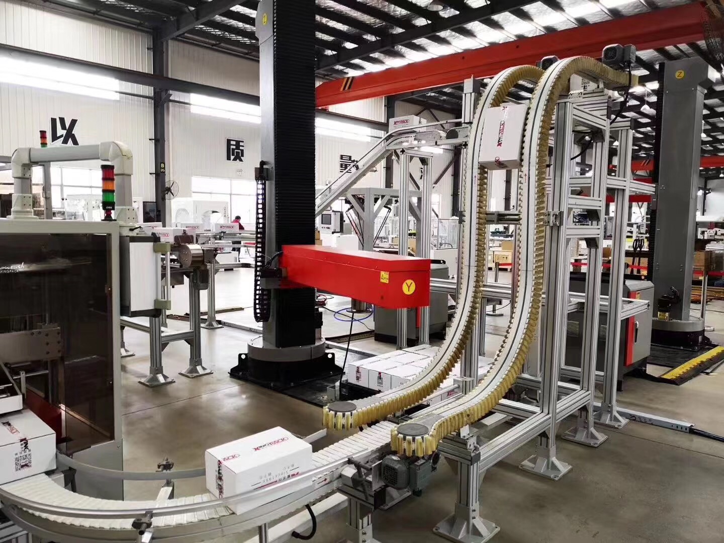 柔性链输送机-自动剔除滚筒输送机-环形皮带输送机